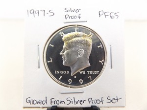 High Grade 1997-S Kennedy 90% Silver Proof Half Dollar