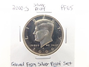 High Grade 2000-S Kennedy 90% Silver Proof Half Dollar