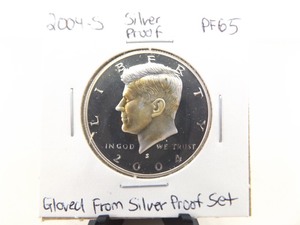 High Grade 2004-S Kennedy 90% Silver Proof Half Dollar