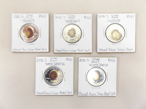 5 High Grade 90% Silver 2006-S Washington Statehood Quarter Set