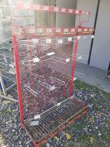 lot 822 image: Metal Commercial Wire Rack Display Stand