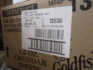 lot 9 image: Goldfish Crackers