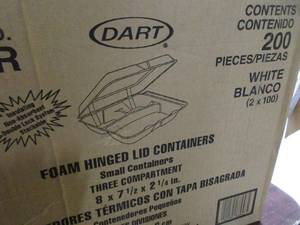 lot 159 image: Foam Food Containers