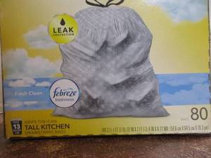 lot 163 image: Glad ForceFlex Drawstring Bags