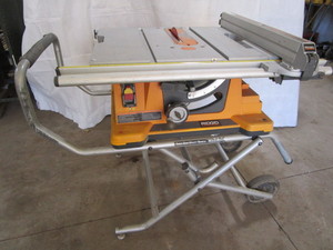 Ridgid table saw 10, folding table...