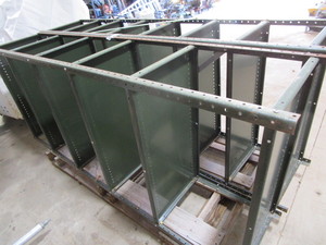 Metal shelves, 36Wx87H, fourteen ...