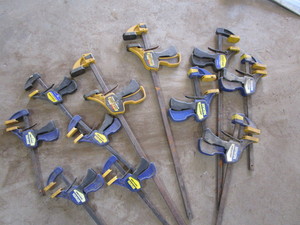 Irwin Quikgrip clamps, qty 11...