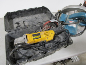 DeWalt cutoff and Makita circular s...