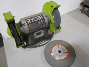 Ryobi 8 double wheel grinder, extr...