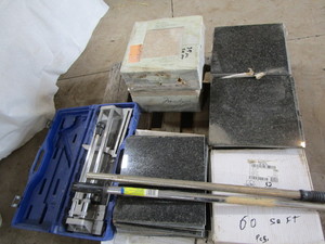 Tiles with marble (60sqft) and 12 ...