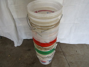 Five gallon pails, qty 10...
