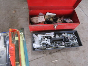 Storm door hardware & toolbox...