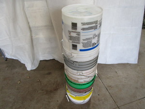 Five gallon pails, qty 10...