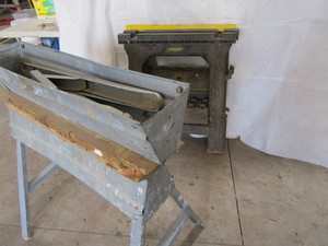 Sawhorses three plastic Stanley an...