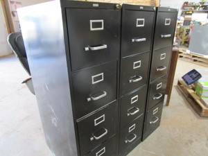 Four drawer file cabinets, three 15...