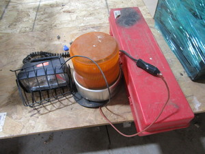 Road flares, bubble light, 12V ligh...