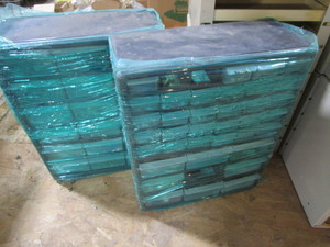 Parts cabinets, twelve with drawers...