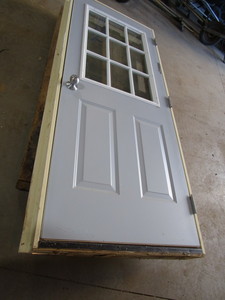 Entrance door with window, LH 32 w...
