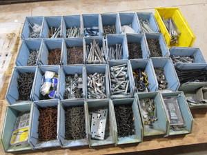 Plastic bins with hardware - carria...