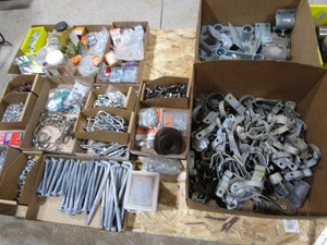 Galvanized fencing brackets, hardwa...