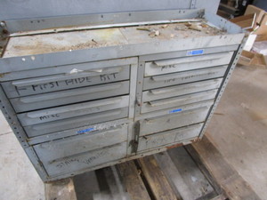 Metal cabinet with hardware, 36Wx1...