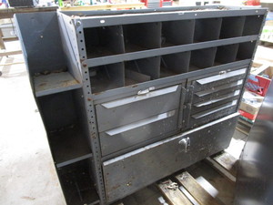Parts cabinet - metal, 4 drawer hav...