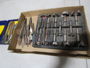 Forstner and spade drill bits...