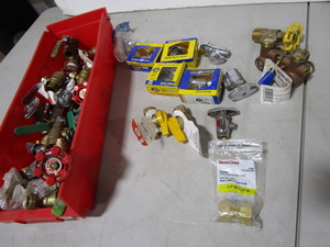 Plumbing & gas valves with brass...