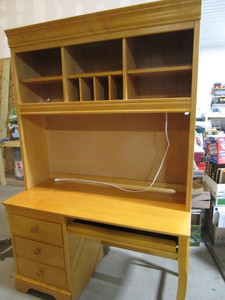 Maple computer desk by Stanley, 50...