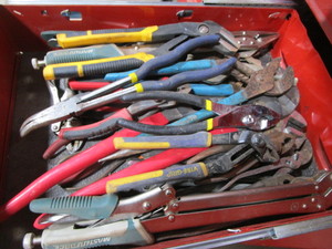Channel lock pliars, Vise Grips...