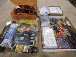 Jumper cables, tools, 50ft poly cor...