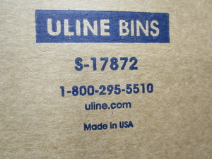 Bin boxes - new Uline 17872, 4x9x...
