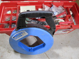 Fish tape, toolbox electrical suppl...