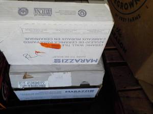 lot 11 image: 3 Boxes Tile and 1 Box Bamboo click...