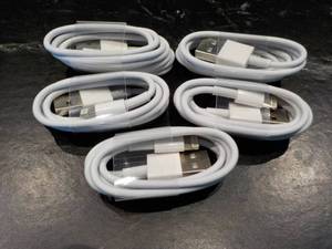 lot 52 image: 5 Lightening Cables for iPhone X, 8...