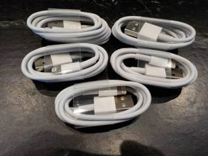 lot 53 image: 5 Lightening Cables for iPhone X, 8...