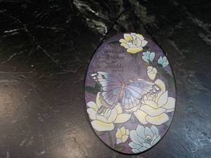 lot 71 image: Stained Glass Wall or Window Dcor...