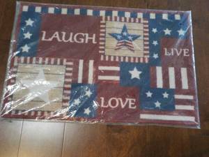 lot 74 image: Laugh, Live, Love Floor Mat 24 x 16...