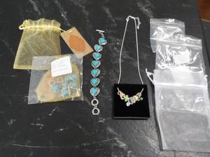 lot 92 image: 2 Canyon Blue Turquoise Bracelets a...