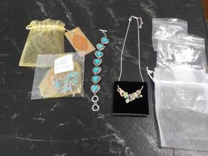 lot 93 image: 2 Canyon Blue Turquoise Bracelets a...