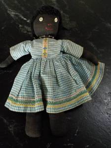 lot 123 image: Early Americana Hand Made Doll 14 ...