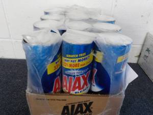 lot 36 image: 12 Cans Ajax with Bleach...