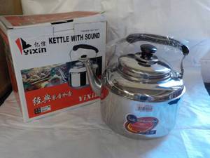 lot 203 image: YIXIN Stainless Steel Kettle with S...