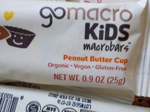 lot 249 image: 112 Gomacro Kids Protein Bars best...