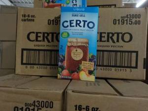 lot 275 image: 2 Boxes 16 -6 oz ctns Certo Liquid ...