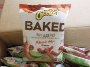 lot 303 image: 3 Cases Cheetos Baked Flamin Hot Li...