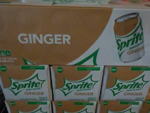 lot 309 image: 4 - 12 pkg Sprite Ginger Zero Sugar...