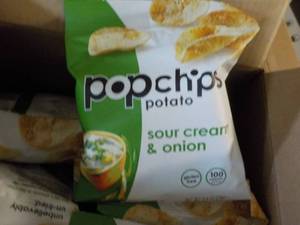 lot 312 image: 2 Cases Pop Chips Sour Cream and On...