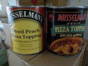 lot 320 image: 2 - 7.2 lb Cans Musselmans Diced P...
