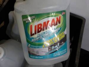 lot 326 image: 4 Gallon Libman Disinfecting Cleane...